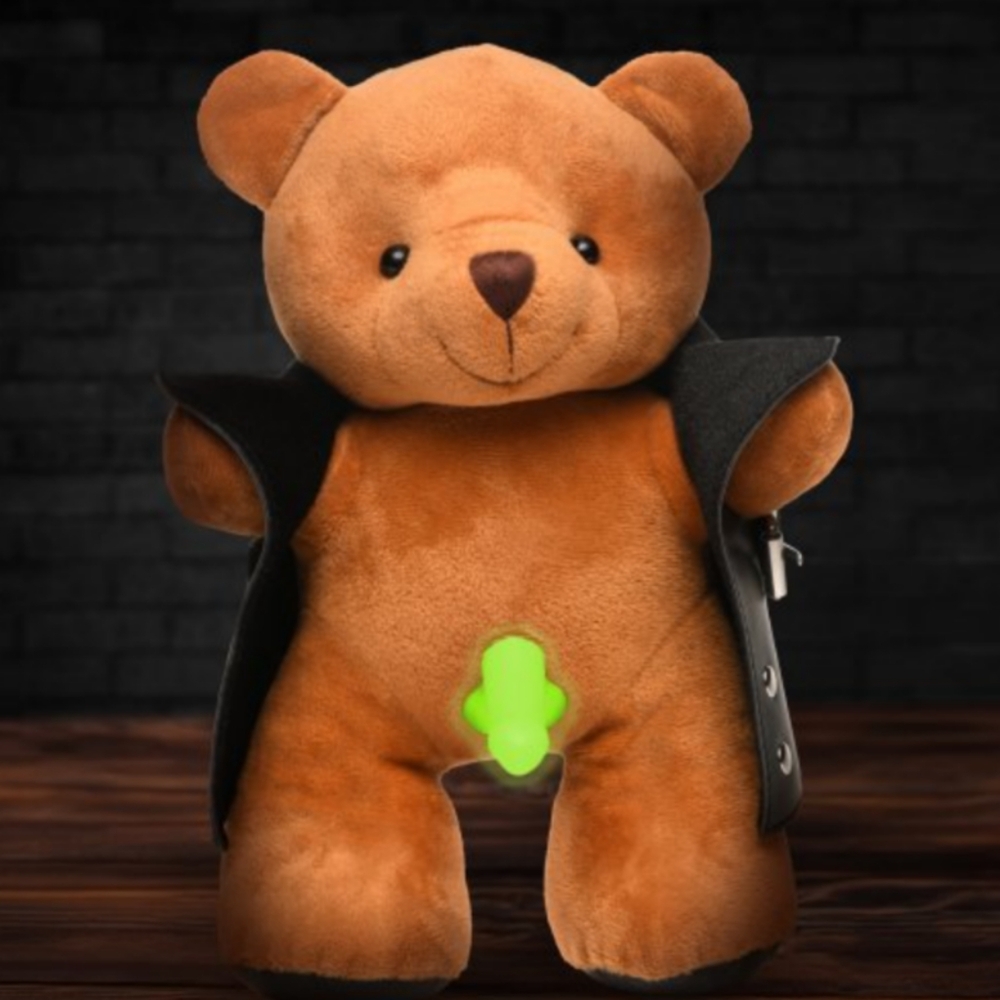 The Flasher Glow-in-the-Dark Exhibitionist Teddy Bear NWT